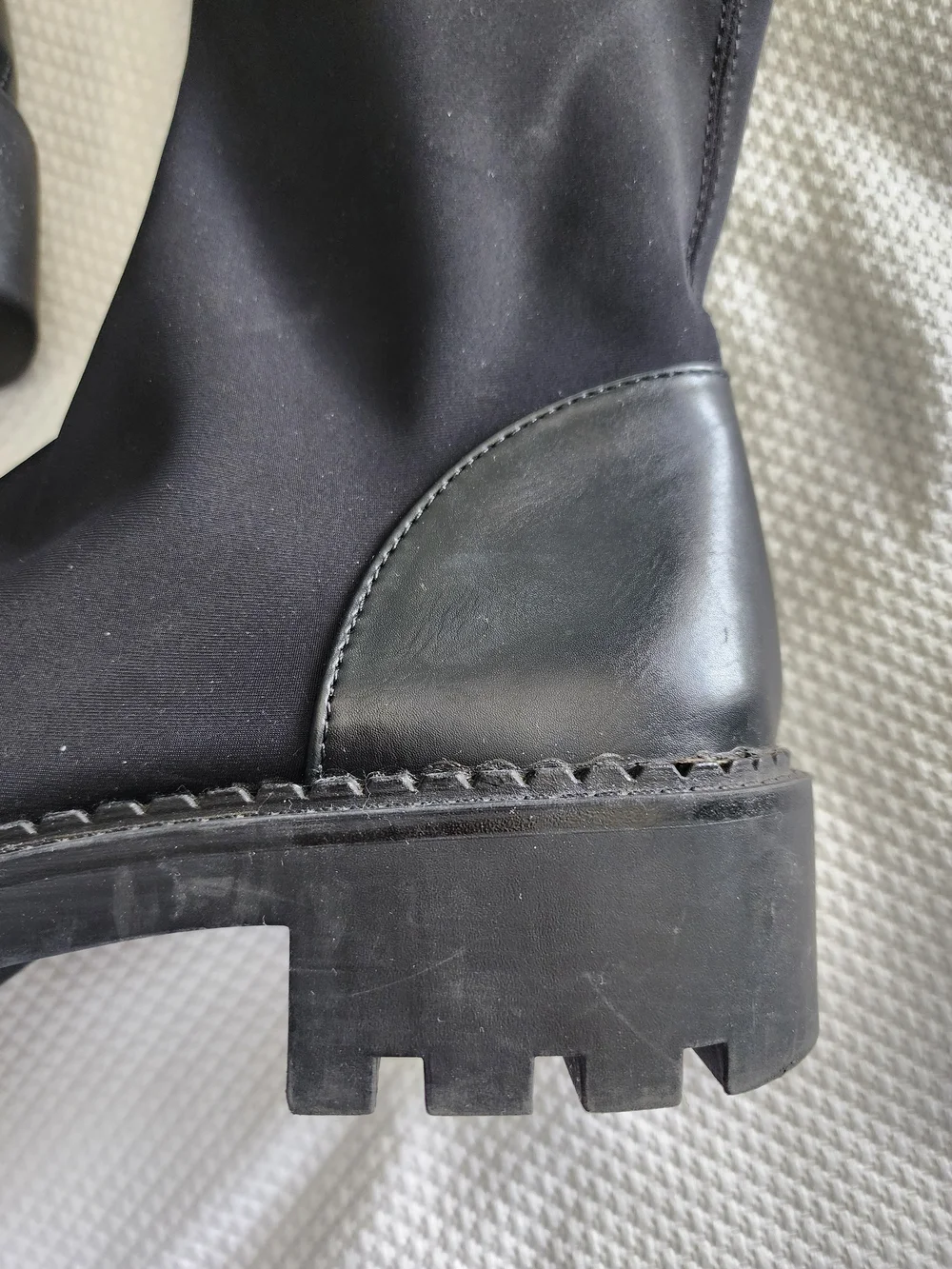 Zara Black Over-the-Knee Flat Boots
